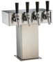 Perlick EA2110-4BPC Draft Beer Dispensing Tower, 4 Faucets 1 image