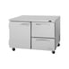 Turbo Air PUR-48-D2R-N 48" 2-Section Undercounter Refrigerator w/ 1 Door & 2 Drawers 1 image