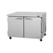 Turbo Air PUR-48-N 48" 2-Section Undercounter Refrigerator w/ 2 Solid Doors, 12.2 cu. ft.. 1 image