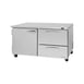 Turbo Air PUR-60-D2R(L)-N 60" 2-Section Undercounter Refrigerator w/ 2 Doors, 17 cu. ft. 1 image