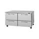 Turbo Air PUR-60-D4-N 60" 2-Section Undercounter Refrigerator w/ 4 Drawers, 17 cu. ft. 1 image