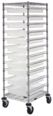 Quantum BC212469M2CL Plastic Bussing Utility Transport Cart 1 image