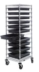Quantum BC212469M2CO Plastic Bussing Utility Transport Cart 1 image