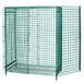 Quantum M2148-69SEC Chrome Stem Caster Security Cart with 2 Shelves, 21" x 48" x 69" 1 image