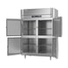 Victory RFS-2D-S1-EW-HD-HC 58" 2-Section Reach-In Refrigerator/Freezer Combo w/ 4 Half Solid Doors 5 image