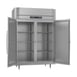 Victory RFSA-2D-S1-EW-HC 58" 2-Section Reach-In Refrigerator/Freezer Combo w/ 2 Solid Doors, Aluminum Interior 4 image