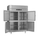 Victory RFSA-2D-S1-EW-HD-HC 58" 2-Section Reach-In Refrigerator/Freezer Combo w/ 4 Half Solid Doors, Aluminum Interior 4 image