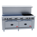 Royal Range of California RDR-12-CC 72" Gas Restaurant Range w/ (12) Open Burners, (2) Convection Ovens, 420.000 BTU 1 image