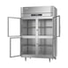 Victory RS-2D-S1-HG-HC 52" Two Section Reach-In Refrigerator w/ 4 Glass Swing Half Doors, Stainless Steel, 44.5 cu. ft. 5 image