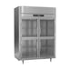 Victory RSA-2D-S1-EW-HG-HC 58" Two Section Wide Reach-In Refrigerator w/ 4 Glass Swing Half Doors, Aluminum Interior, 49 cu. ft. 1 image