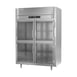 Victory RSA-2D-S1-EW-HG-HC 58" Two Section Wide Reach-In Refrigerator w/ 4 Glass Swing Half Doors, Aluminum Interior, 49 cu. ft. 3 image