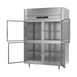 Victory RSA-2D-S1-EW-HG-HC 58" Two Section Wide Reach-In Refrigerator w/ 4 Glass Swing Half Doors, Aluminum Interior, 49 cu. ft. 5 image