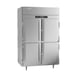 Victory RSA-2D-S1-PTHDHC 52" Two Section Pass-Thru Refrigerator w/ 8 Solid Swing Half Doors, Aluminum Interior, 48 cu. ft. 1 image