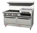 Southbend 4603DC-2RR 60" Gas Restaurant Range w/ (6) Open Burners, 24" Griddle/Broiler, (1) Standard Oven, (1) Cabinet Base, 276.500 BTU  1 image