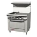 Southbend S36A-1G 36" Gas Restaurant Range w/ (4) Open Burners, 12" Griddle Left, (1) Convection Oven, 165.000 BTU 1 image