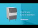Scotsman UF424W-1 24" Water Cooled Flake 440 lb Undercounter Ice Machine with 80 lb Bin 9 image