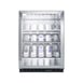 Summit SCR610BLCHCSS 24" Glass Door Wine Refrigerator, Single Temperature, 20 Bottles 2 image