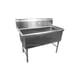 Serv-Ware 1C14H2448 53" One Compartment Sink, 48"W x 24"L Bowl Without Drainboards/14 Gauge 1 image