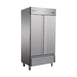 Serv-Ware RR2-35-HC 39" 2-Section Reach-In Refrigerator, Aluminum Interior, 35 cu. ft. 1 image