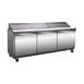 Serv-Ware SP72-18-HC 71" 3-Section Sandwich / Salad Prep Table w/ 3 Doors, 18 Pans 1 image