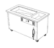 Delfield SHC-96-NU 96" Hot/Cold Serving Counter, (1) Hot & (1) Ice-Cooled Well 1 image