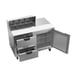 Beverage Air SPED48HC-08-2 48" Two Section Sandwich/Salad Prep Table w/ 2 Drawers & 1 Door, 8 Pans 3 image