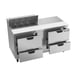 Beverage Air SPED60HC-08-4 60" Two Section Sandwich/Salad Prep Table w/ 4 Drawers, 8 Pans 5 image