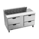 Beverage Air SPED60HC-12-4 60" Two Section Sandwich/Salad Prep Table w/ 4 Drawers, 12 Pans 1 image