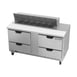 Beverage Air SPED60HC-12-4 60" Two Section Sandwich/Salad Prep Table w/ 4 Drawers, 12 Pans 2 image