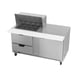 Beverage Air SPED60HC-12M-2 60" Mega Top Sandwich/Salad Prep Table w/ 2 Drawers & 1 Door, 12 Pans 2 image