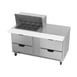 Beverage Air SPED60HC-12M-4 60" Mega Top Sandwich/Salad Prep Table w/ 4 Drawers, 12 Pans 2 image