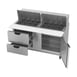 Beverage Air SPED60HC-24M-2 60" Mega Top Sandwich/Salad Prep Table w/ 4 Drawers & 1 Door, 24 Pans 4 image