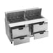 Beverage Air SPED60HC-24M-4 60" Mega Top Sandwich/Salad Prep Table w/ 4 Drawers, 24 Pans 3 image