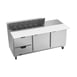 Beverage Air SPED72HC-12C-2 72" Sandwich/Salad Prep Table w/ 2 Drawers & 2 Doors, 12 Pans 1 image
