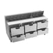 Beverage Air SPED72HC-18-6 72" Three Section Sandwich/Salad Prep Table w/ 6 Drawers, 18 Pans 3 image