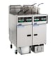 Pitco SSHLV14T-C/FD Split Pot Floor Model Gas Fryer w/ (2) 17-lb Frypots, Filter Drawer System 1 image