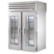 True STG2RRI-2G 68" Two Section Roll-In Refrigerator w/ 2 Glass Doors, Stainless Steel Front-Aluminum Sides 1 image