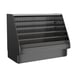 Structural Concepts GHSS460R (FLAT) 48" Self-Serve Refrigerated Open Air Merhandiser in Black, 4 Shelves, Open Flat Profile, Self-Contained Refrigeration 1 image