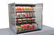 Structural Concepts NE3635RSSV 36" Reveal® Self-Service Refrigerated Slide In Counter Case, 3 Shelves, Open Flat, Glass Side Panels 2 image