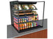 Structural Concepts NE7235RSSV 72" Reveal® Self-Service Refrigerated Slide In Counter Case, 3 Shelves, Open Flat, Glass Ends 1 image