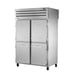 True STR2RPT-4HS-2S-HC Two Section Pass-Thru Refrigerator w/ Front 4 Solid Half & Rear 2 Solid Doors, Stainless Steel 1 image