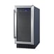 Summit ALBV15 Undercounter Beverage Center with Glass Door, in Black, 2.3 cu.ft 1 image