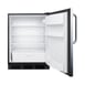 Summit FF6BK7SSTB 24" Freestanding Undercounter Refrigerator in Black, Stainless Steel Door, 5.5 cu. ft. 3 image