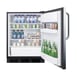 Summit FF6BK7SSTB 24" Freestanding Undercounter Refrigerator in Black, Stainless Steel Door, 5.5 cu. ft. 4 image