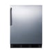Accucold FF6BKBI7SSTBADA Stainless Steel Door Undercounter Refrigerator in Black, ADA Compliant, 5.5 cu. ft. 1 image