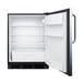 Accucold FF6BKBI7SSTBADA Stainless Steel Door Undercounter Refrigerator in Black, ADA Compliant, 5.5 cu. ft. 3 image