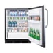 Accucold FF6BKBI7SSTBADA Stainless Steel Door Undercounter Refrigerator in Black, ADA Compliant, 5.5 cu. ft. 4 image
