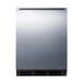 Summit FF7BKSSHH 24" Freestanding Undercounter Refrigerator in Black, Stainless Steel Door, 5.5 cu ft 2 image