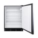 Summit FF7BKSSHH 24" Freestanding Undercounter Refrigerator in Black, Stainless Steel Door, 5.5 cu ft 3 image