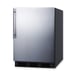 Summit FF7BKSSHVADA 24" Undercounter Refrigerator in Black, Stainless Steel Door, Thin Handle, ADA Compliant, 5.5 cu. ft. 1 image